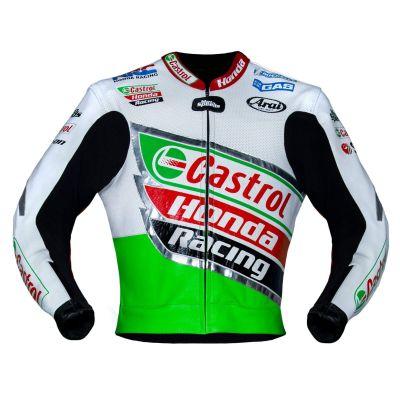 Colin Edwards Castrol 2002 WSBK Motorcycle Leather Honda Jacket