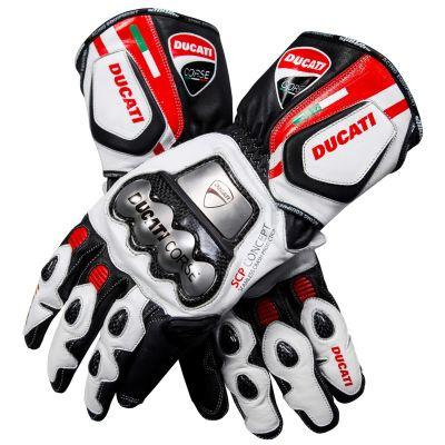 Ducati Corse Leather Motorcycle Gloves