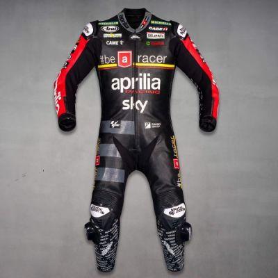 Maverick Viñales Aprilia Suit for British GP 2024