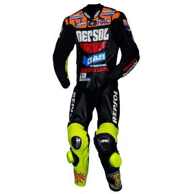 Motorcycle Leathers Black Valentino Rossi Honda Motogp