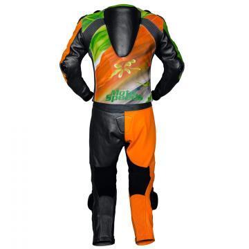 Abstract Riding Leather Suit