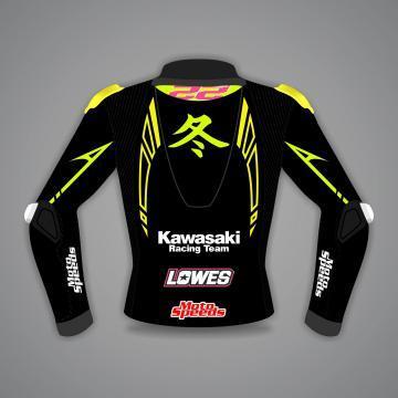 Alex Lowes Motorcycle Jacket Black Kawasaki Winter Test 2023