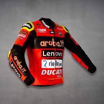 Alvaro Bautista Ducati Red Leather Jacket WSBK 2023