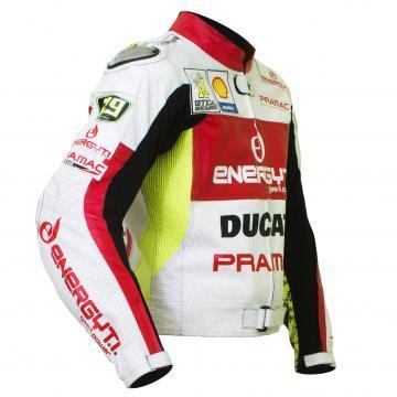 Ducati White Jacket Leather Andrea Iannone