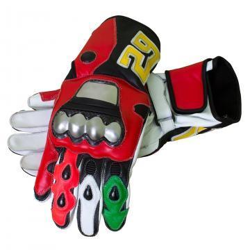 Andrea Iannone Motorcycle Leather Racing Gloves