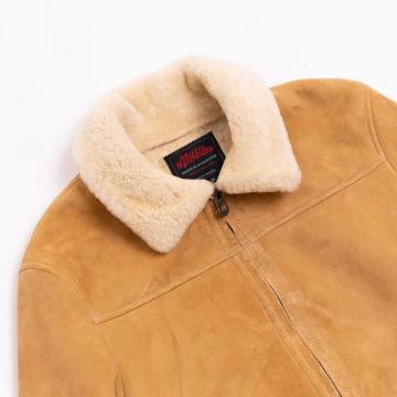 Shearling Aviator Jacket Women Camel