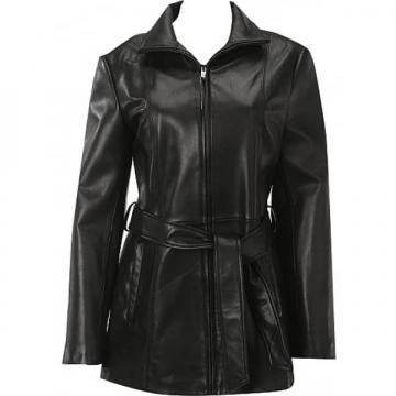Black Belted Leather Jacket