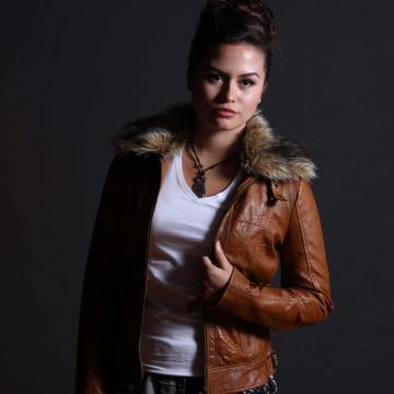 Female Leather Jacket