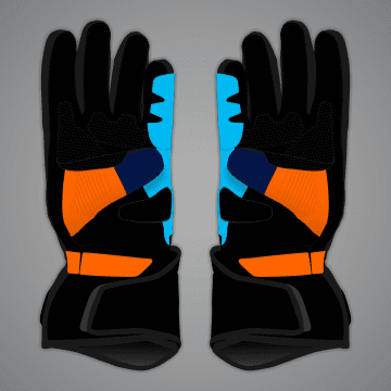 Jack Miller Blue Biker Gloves MotoGP 2023