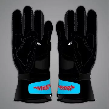 Blue Motorbike Gloves Raul Fernandez MotoGP 2025