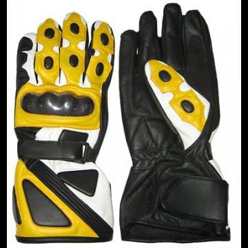 Bravo Yellow Motorcycle Gloves