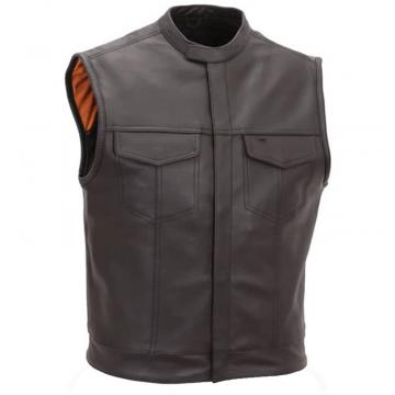Motorcycle Vest for Men with Scooter Collar