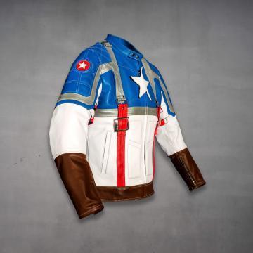 Captain America Leather Jacket Endgame