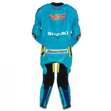 Chris Vermeulen Suzuki MotoGP Blue Leather Suit 2007