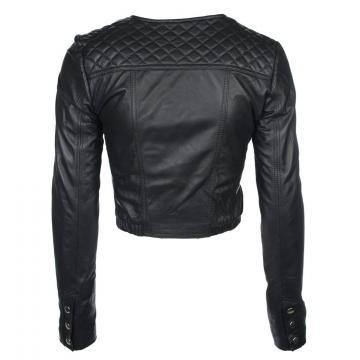 short leather jacket