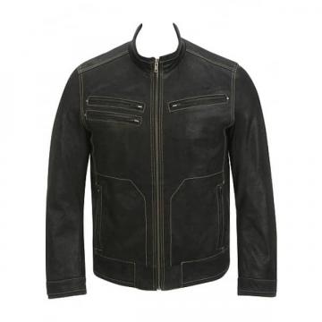 Black Leather Jacket Men's Outfit