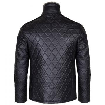Leather Jacket With Fur Collar Mens
