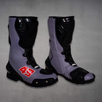 Fabio di Giannantonio Grey Motorcycle Boots MotoGP 2022