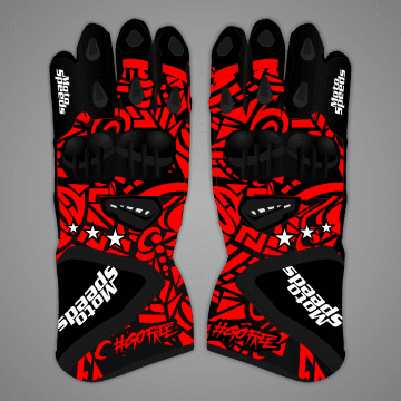 Francesco Bagnaia Black and Red Gloves MotoGP 2024