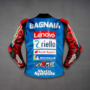 Francesco Bagnaia Ducati Blue Moto Jacket Italain GP 2024