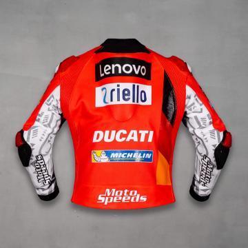 Francesco Bagnaia Leather Motorcycle Jacket Ducati MotoGP 2021
