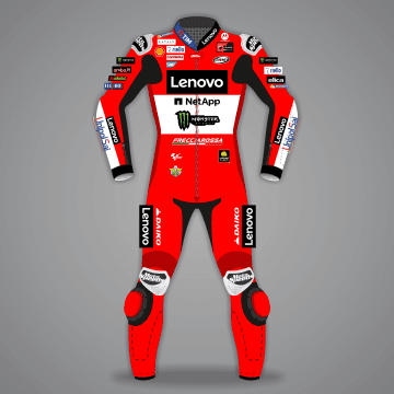 Francesco Bagnaia Road Racing Leathers British GP 2024