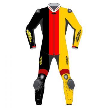 Germany Vertical Flag Two Piece Racing Leathers