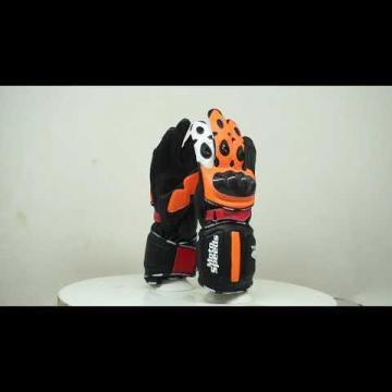 Honda Repsol Black Leather Gloves Motorcycle