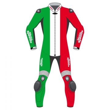 Italy Flag Moto Leather