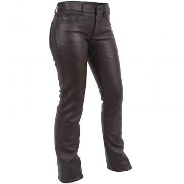 Low Rise Women's Leather Jeans