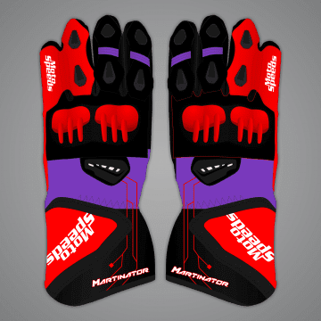 Jorge Martin Motorcycle Track Gloves MotoGP 2024