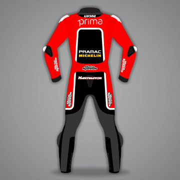 Jorge Martin Road Racing Suit Ducati British GP 2024
