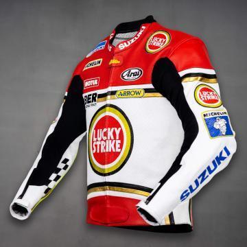 Kevin Schwantz Suzuki Leather Motorcycle Jacket 1993