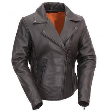 Hourglass Leather Biker Jacket for Women