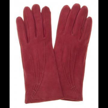 Suede Ladies Leather Gloves with Cashmere Lining