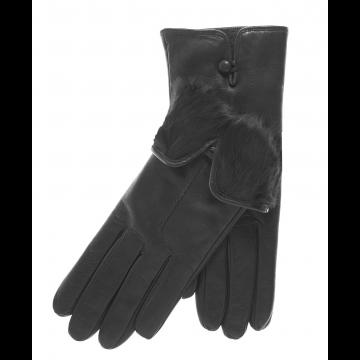 Women's Fur-Lined Leather Gloves