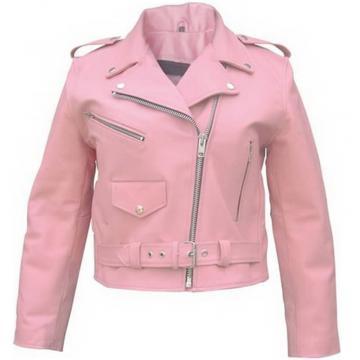 Pink Motorcycle Jacket for Ladies