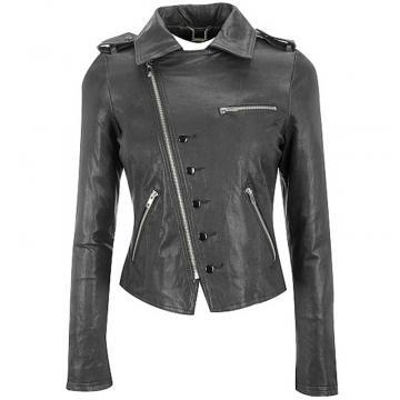 Asymmetrical Leather Jacket