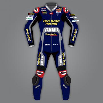 Loris Baz Yamaha Motorcycle Leathers WSBK 2020