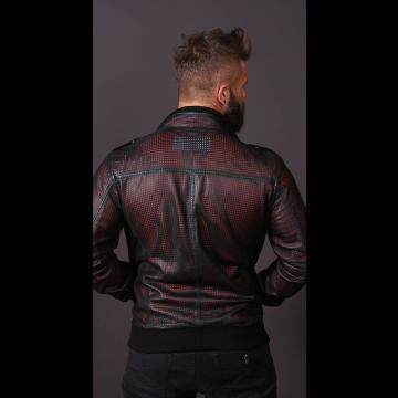 Men's Devil Perforated Summer Bomber Jacket