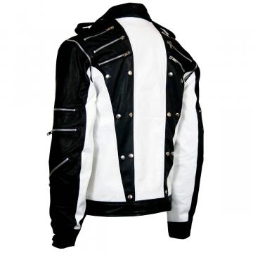 Leather Michael Jackson Jacket Pepsi Black & White