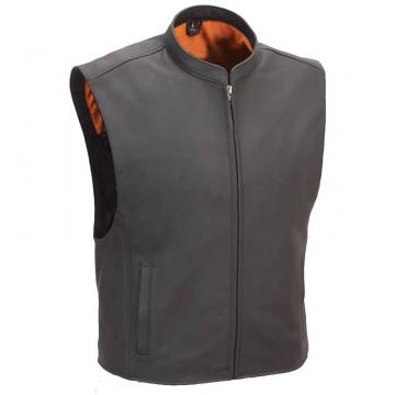 Motorcycle Club Vest with Seamless Back