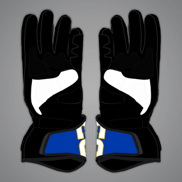 Brad Binder Motorcycle Leather Gloves British GP 2024