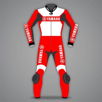Yamaha Motorcycle Riding Suits 2 Piece Red / White