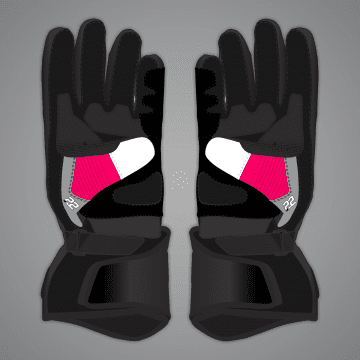 Alex Lowes Pink and Black Motorcycle Gloves SBK 2023