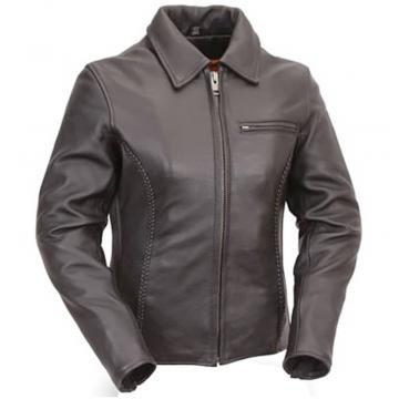 Naked Premium Leather Motorcycle Cruiser Jacket