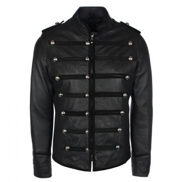military leather jacket men