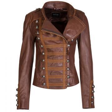 Princess Gothic Leather Jacket White
