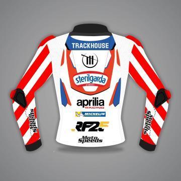 Motorcycle Jacket White Raul Fernandez Aprilia MotoGP 2024