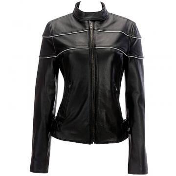 Womens Leather Biker Jacket
